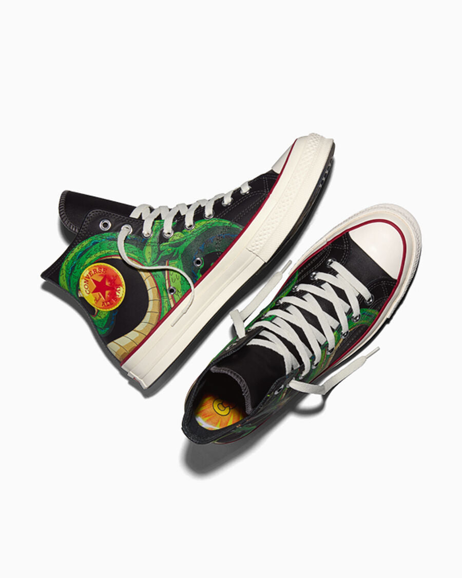 Leather Graphic High Top Sneaker
