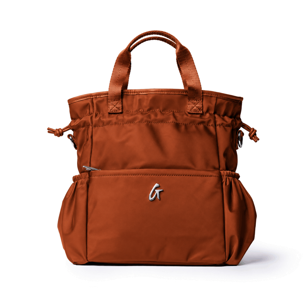 Insulated Nylon Lunch Bag - Brown