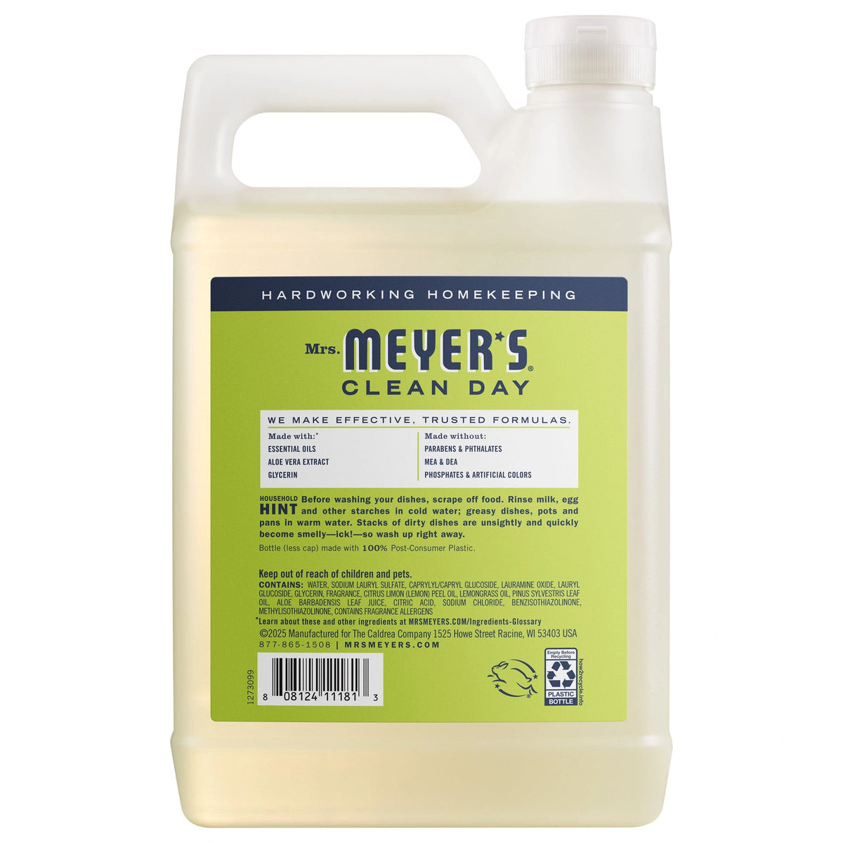 Liquid Dish Soap Refill - Lemon Verbena