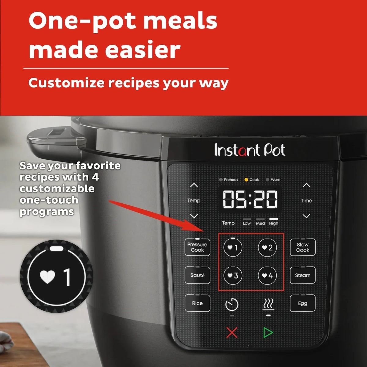 Instant Pot 6QT RIO Chef Series 7-in-1 Multi-Cooker, Black
