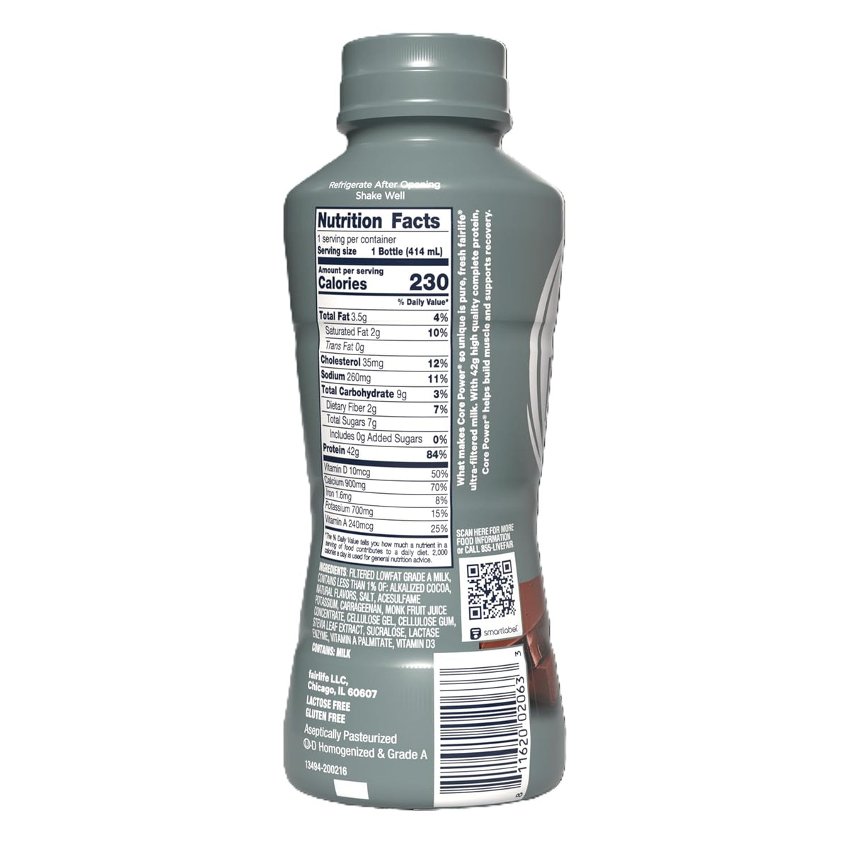 Chocolate High-Protein Milk Shake, 14 oz, 12 Pack