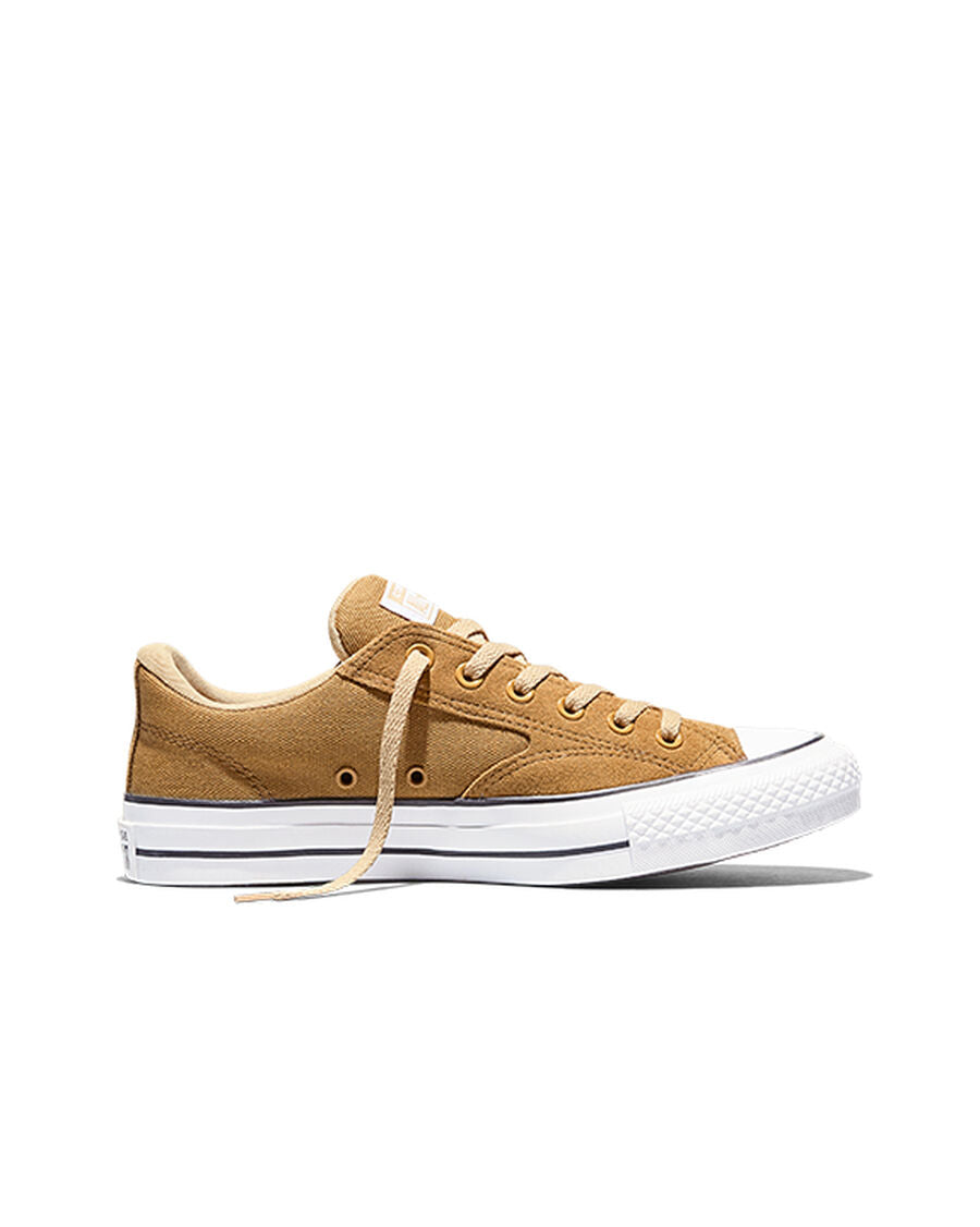 Canvas And Suede Padded Low Top Sneaker - Honey Stick Brown/Hay Day Brown/White