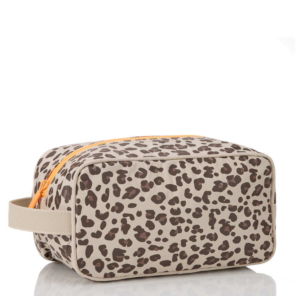 Structured Toiletry Bag - Leopard Print