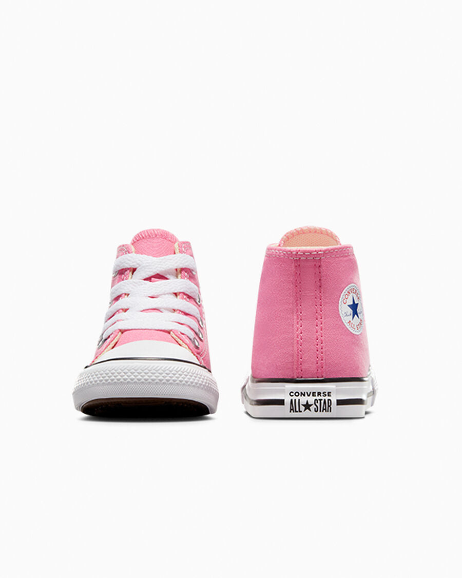 Toddler Canvas High-Top Sneaker - Multiple Colors - Pink