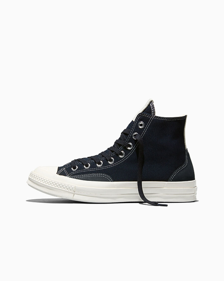Canvas And Suede High-Top Sneaker - Total Eclipse Black/Egret/Light Grey