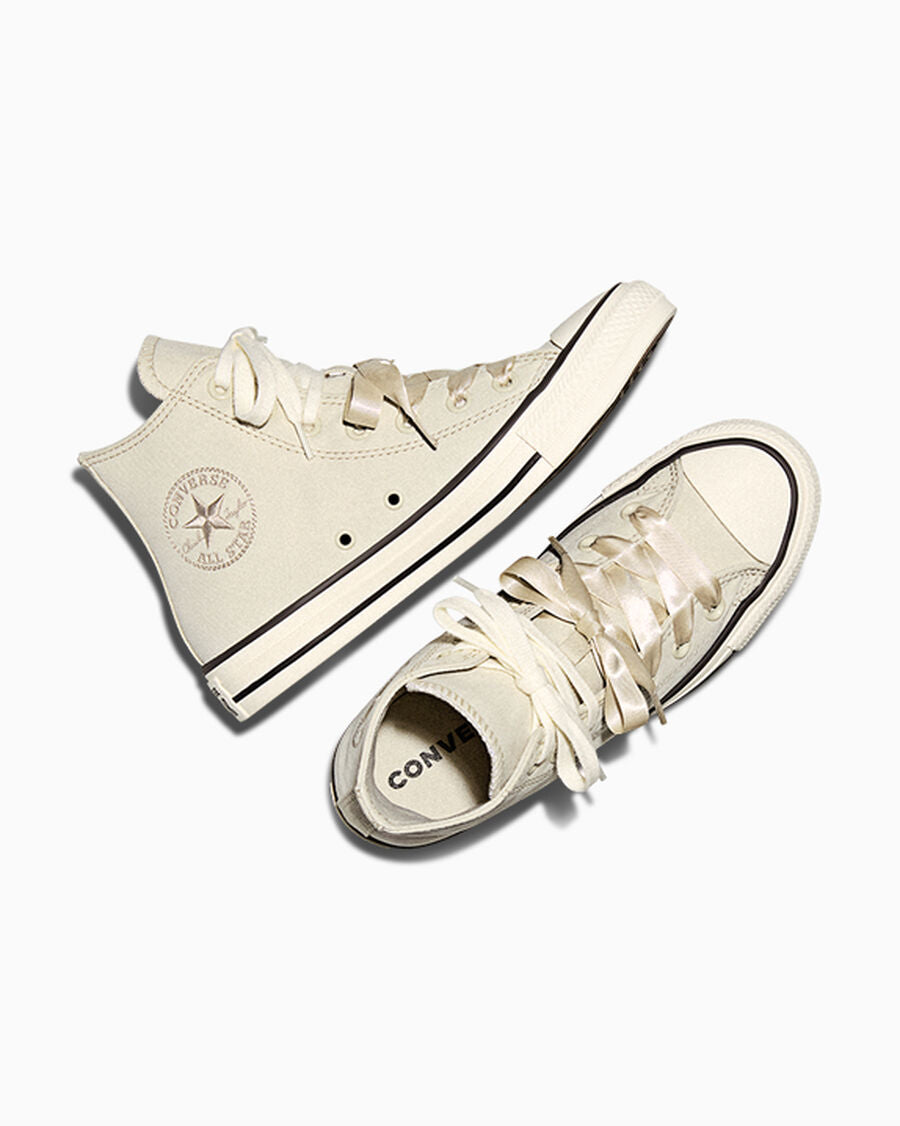 Women's Peached Canvas High Top Sneaker - Sage Smoke/Egret/Black