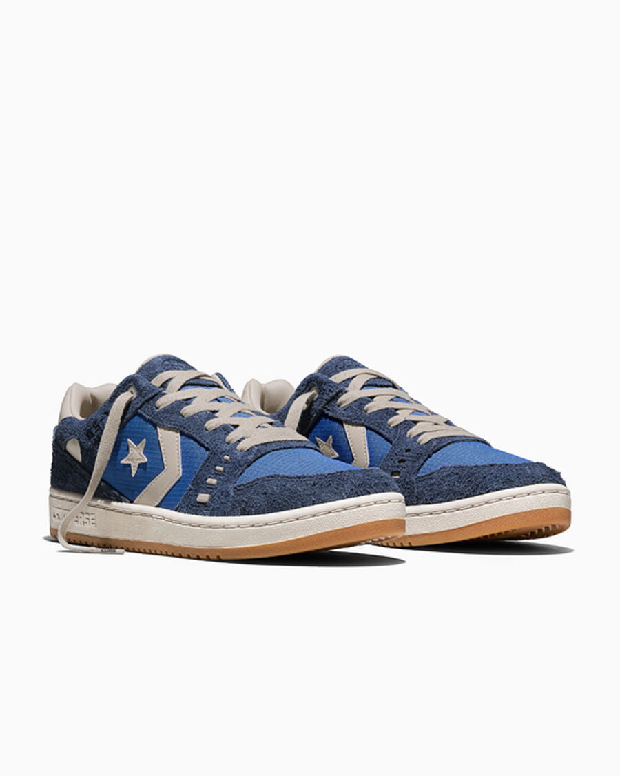 Ripstop And Suede Skate Low Top Shoe