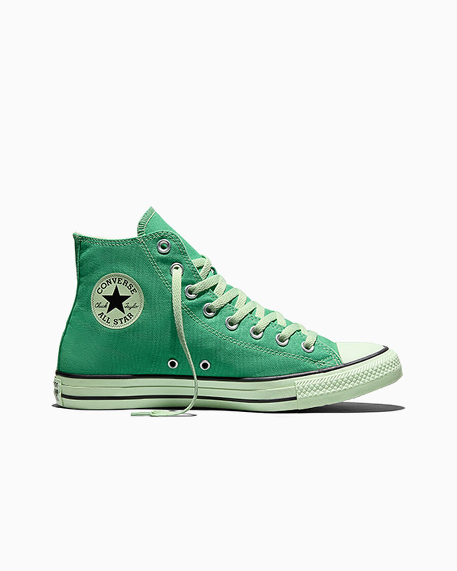 Tonal Canvas High Top Sneaker - Red - Green Means Go/Surplus Mint