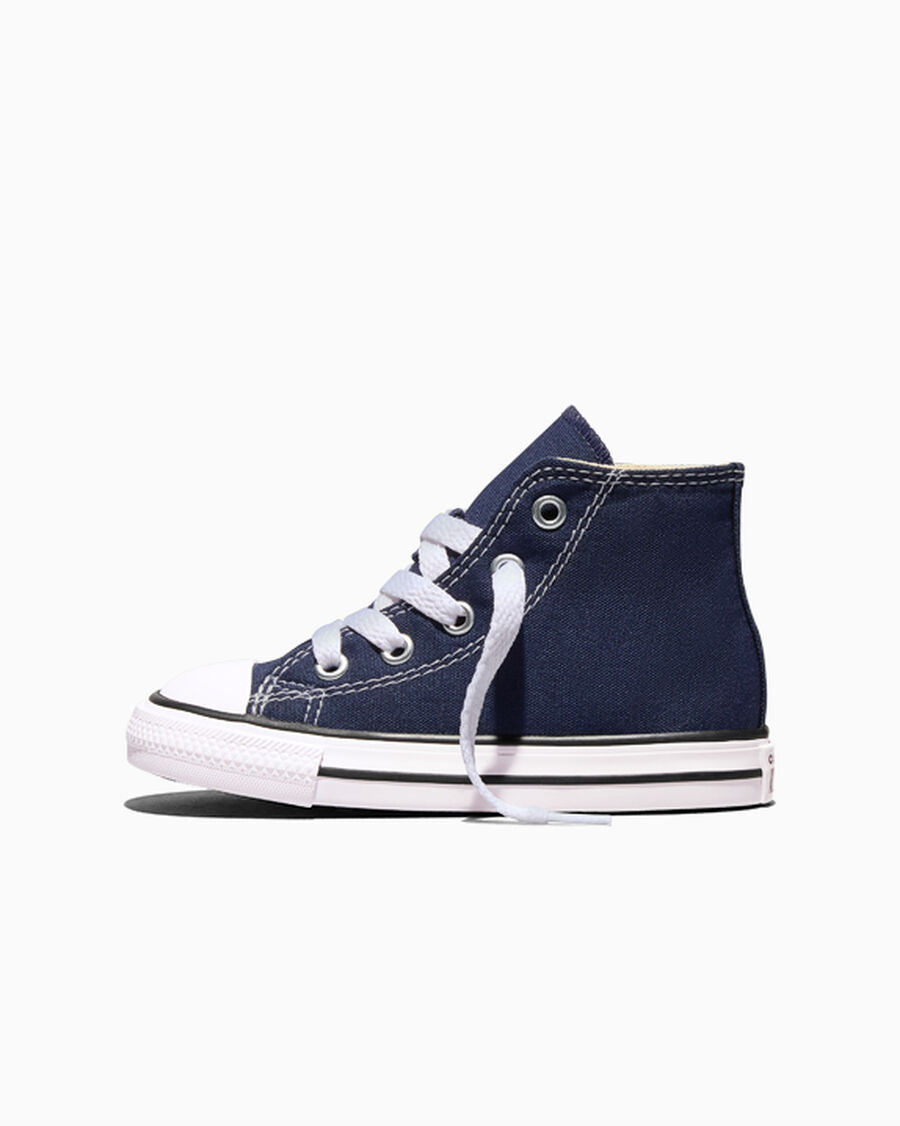 Toddler Canvas High-Top Sneaker - Multiple Colors - Navy