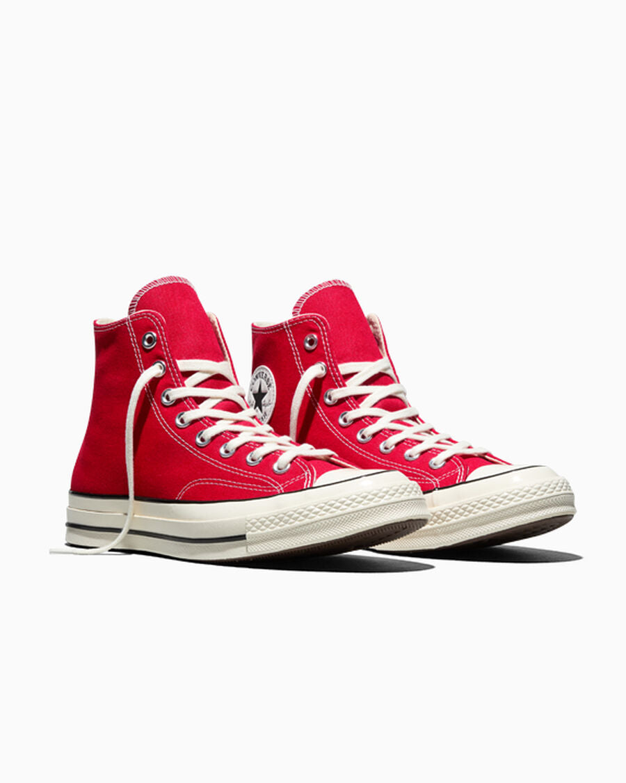Heavyweight Canvas High Top Sneaker - Black - Enamel Red/Egret/Black