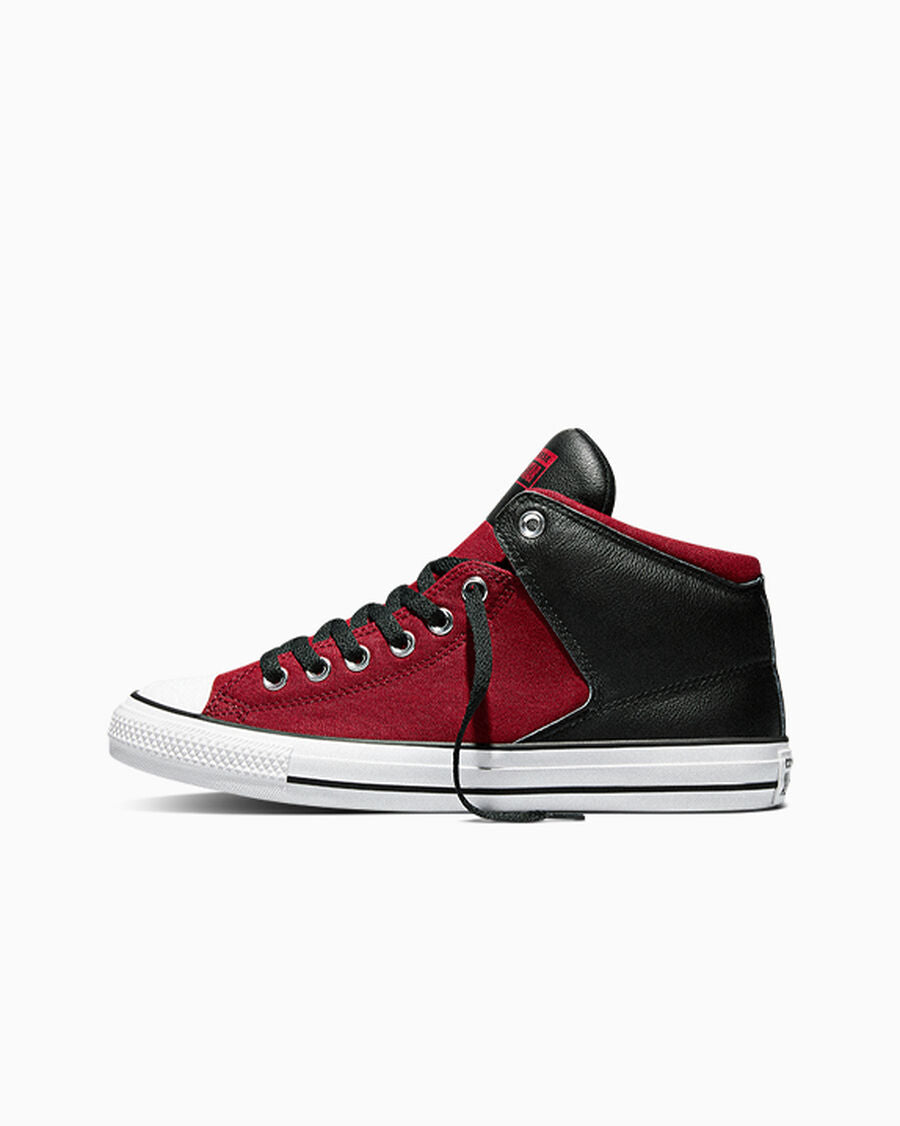 Color-Block Canvas Mid Top Sneaker