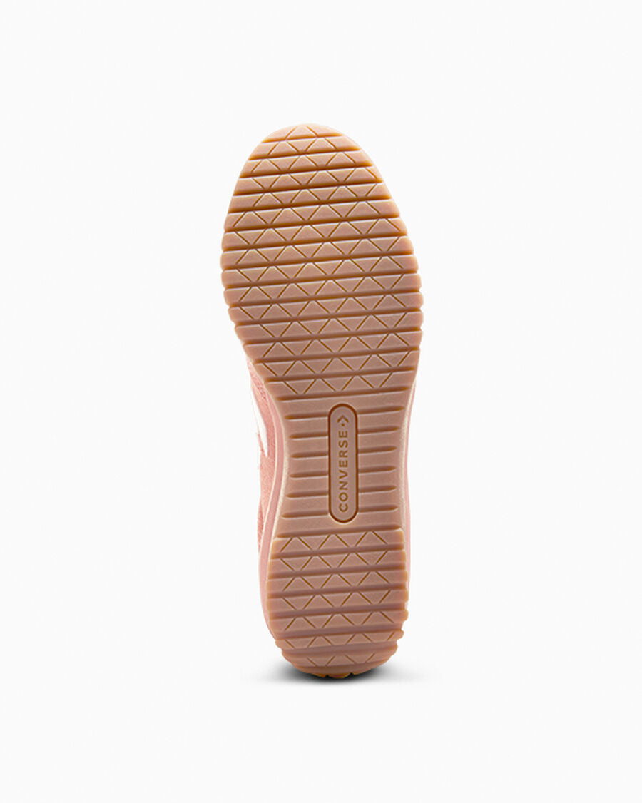 Nylon And Suede Low Top Sneaker - Flamingo Fade/Egret