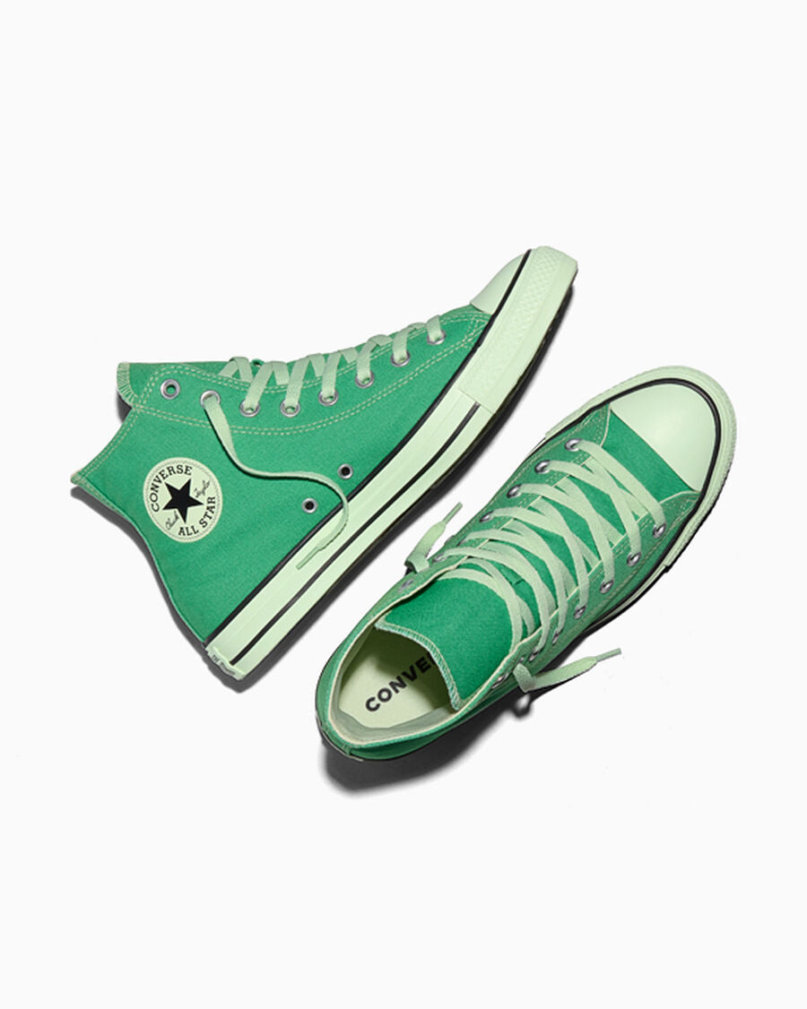 Tonal Canvas High Top Sneaker - Red - Green Means Go/Surplus Mint