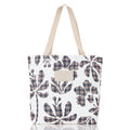 Reversible Open Top Tote - Floral Check