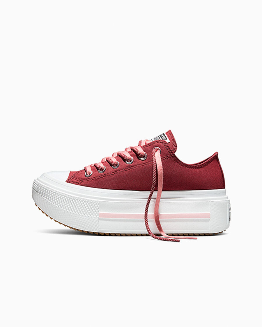 Canvas Platform Low Top Sneaker - Double Lace