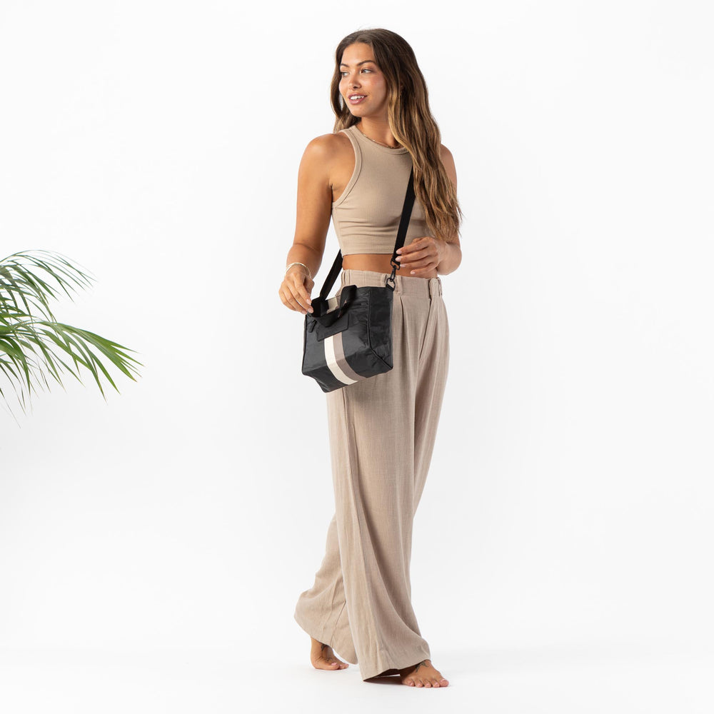 Convertible Crossbody Bag - Striped