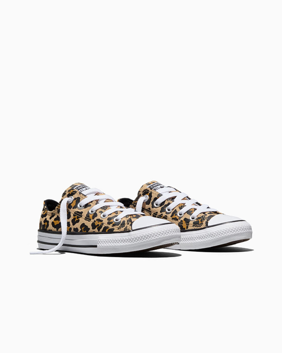 Canvas Low-Top Sneaker - Leopard Print