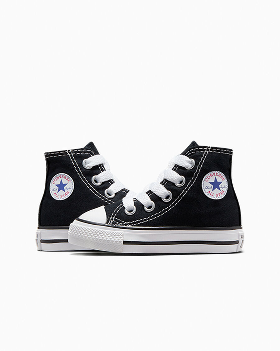 Toddler Canvas High-Top Sneaker - Multiple Colors - Black
