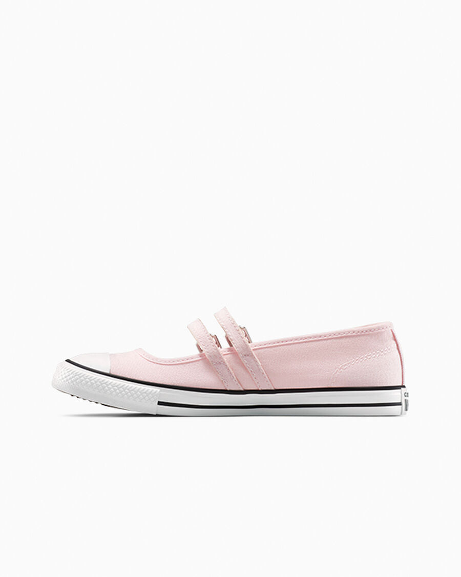 Canvas Mary Jane Low Top Shoe - White - Sugar Berry Pink/White/Natural Ivory