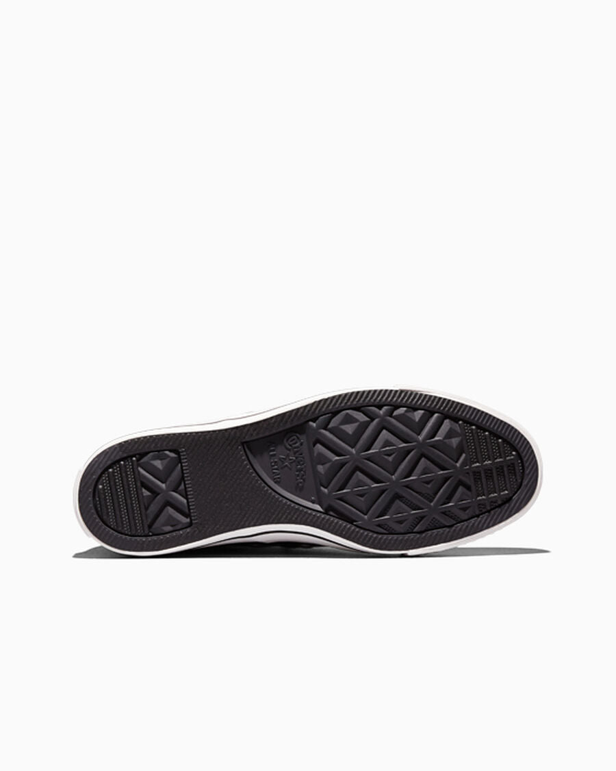 Canvas Mid Top Sneaker - Black/Black/White