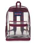 Clear Backpack - Cherry Lacquer