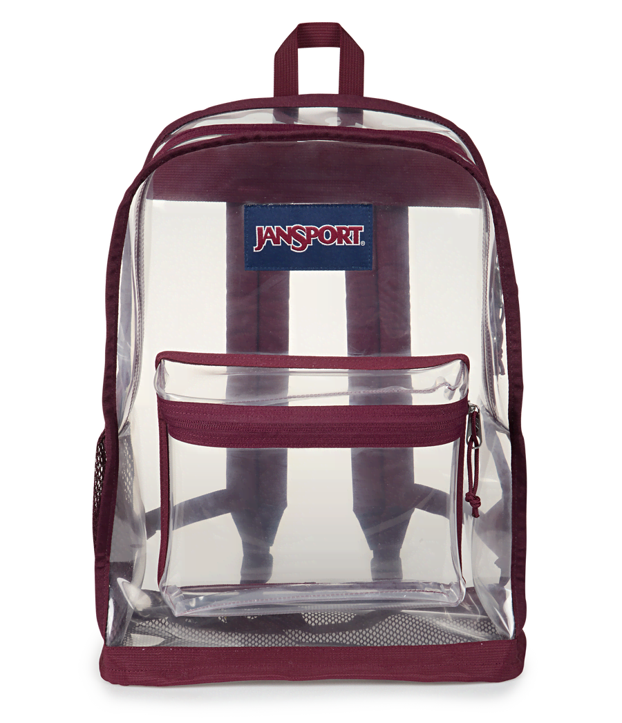Clear Backpack - Cherry Lacquer