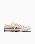 Heavyweight Canvas Low Top Sneaker - Black - Parchment Brown/Garnet/Egret