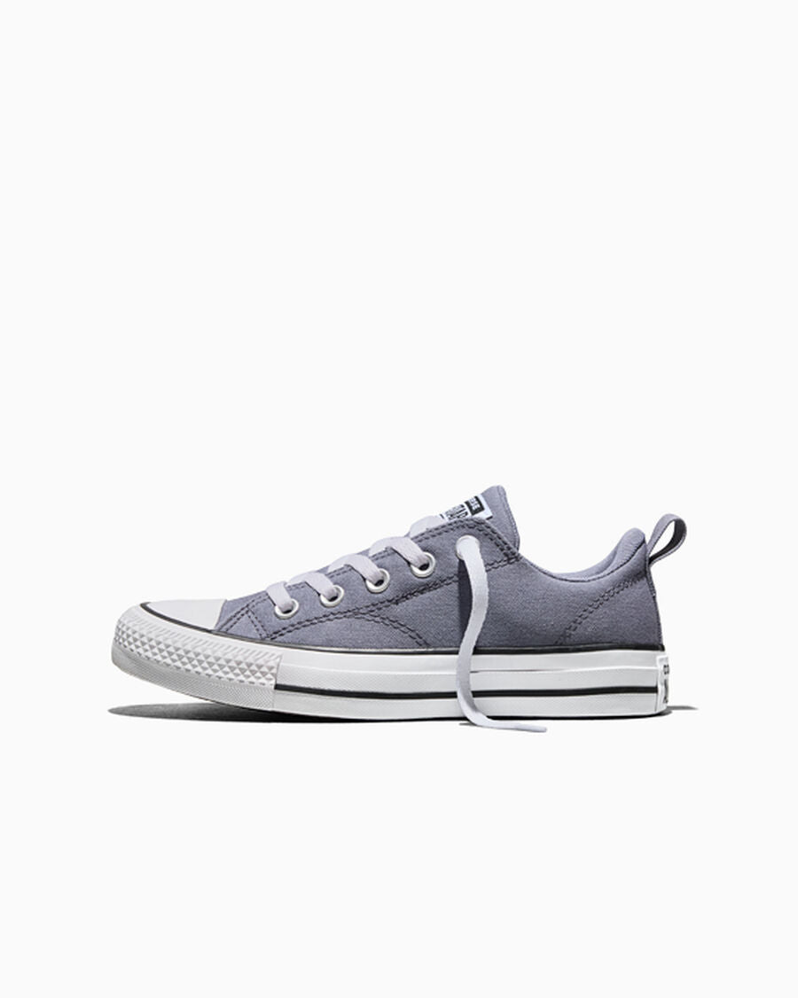 Kids' Canvas Low Top Sneaker - Thunder Whale/White/Black