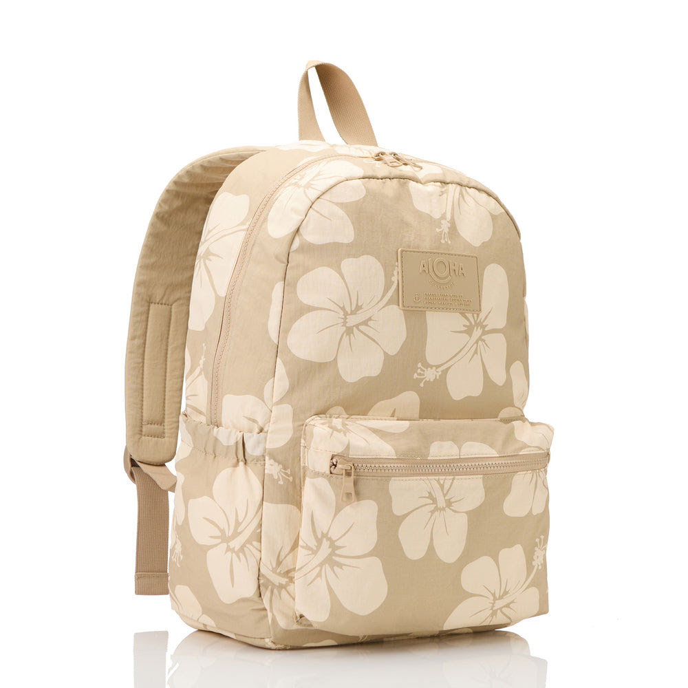 Ripstop Nylon Laptop Backpack - Floral