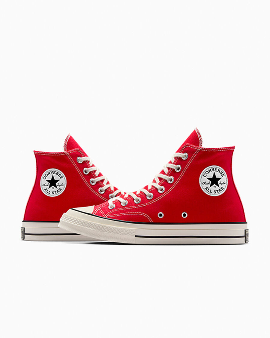 Heavyweight Canvas High Top Sneaker - Black - Enamel Red/Egret/Black