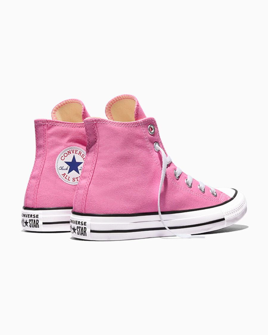 Canvas High-Top Sneaker - Multiple Colors - Pink