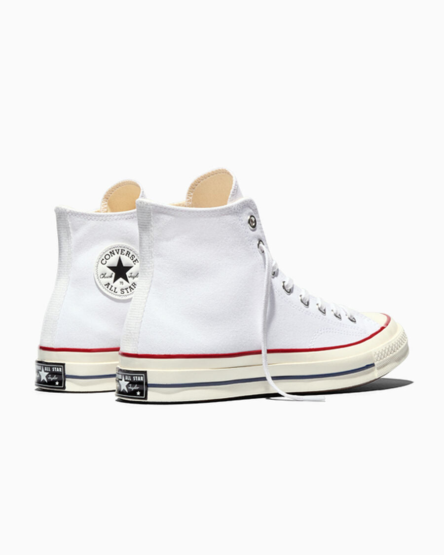 Heavyweight Canvas High Top Sneaker - Black - White/Garnet/Egret