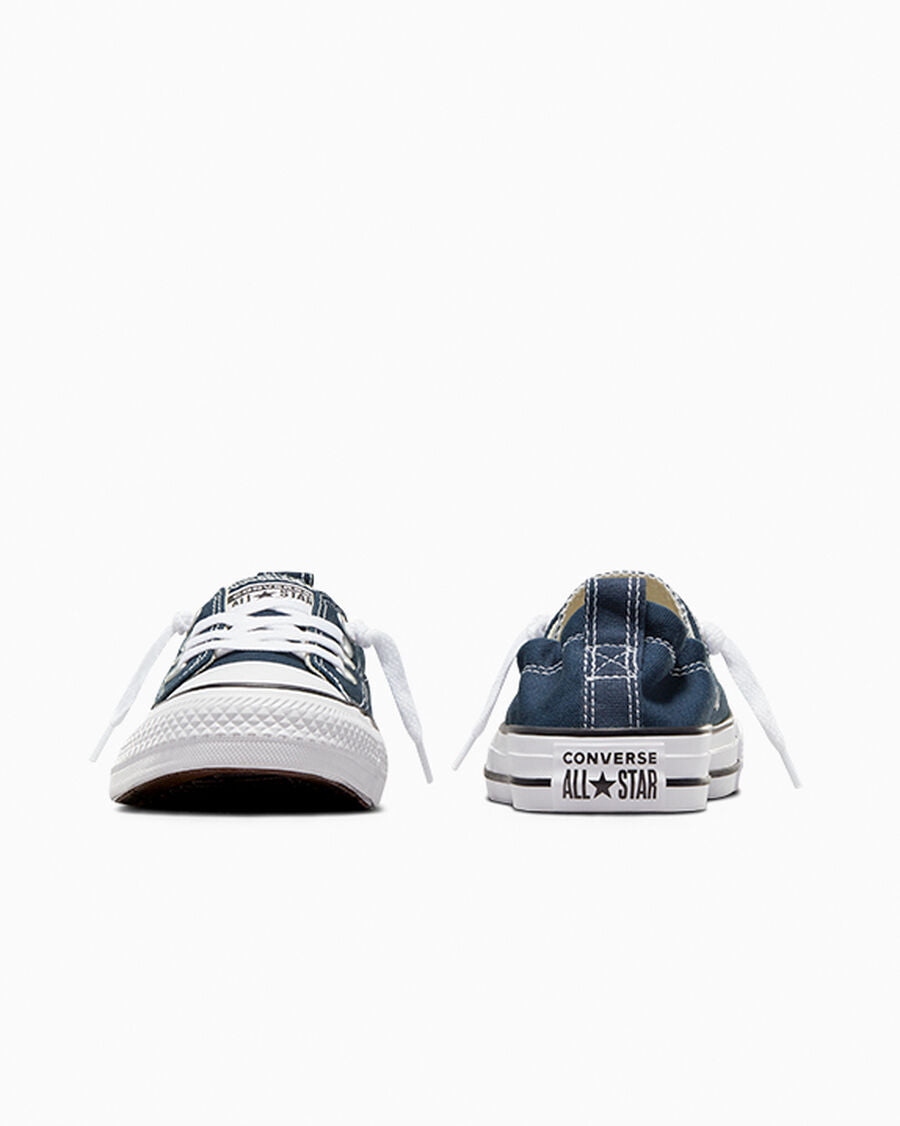Canvas Slip-On Low Top Sneaker - Black - Athletic Navy