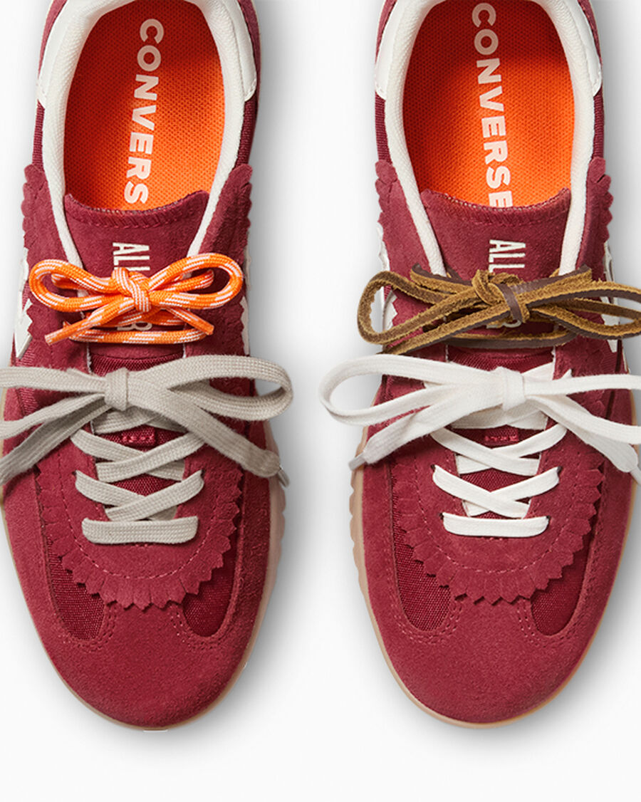 Nylon Suede Low Top Sneaker - Multi Lace