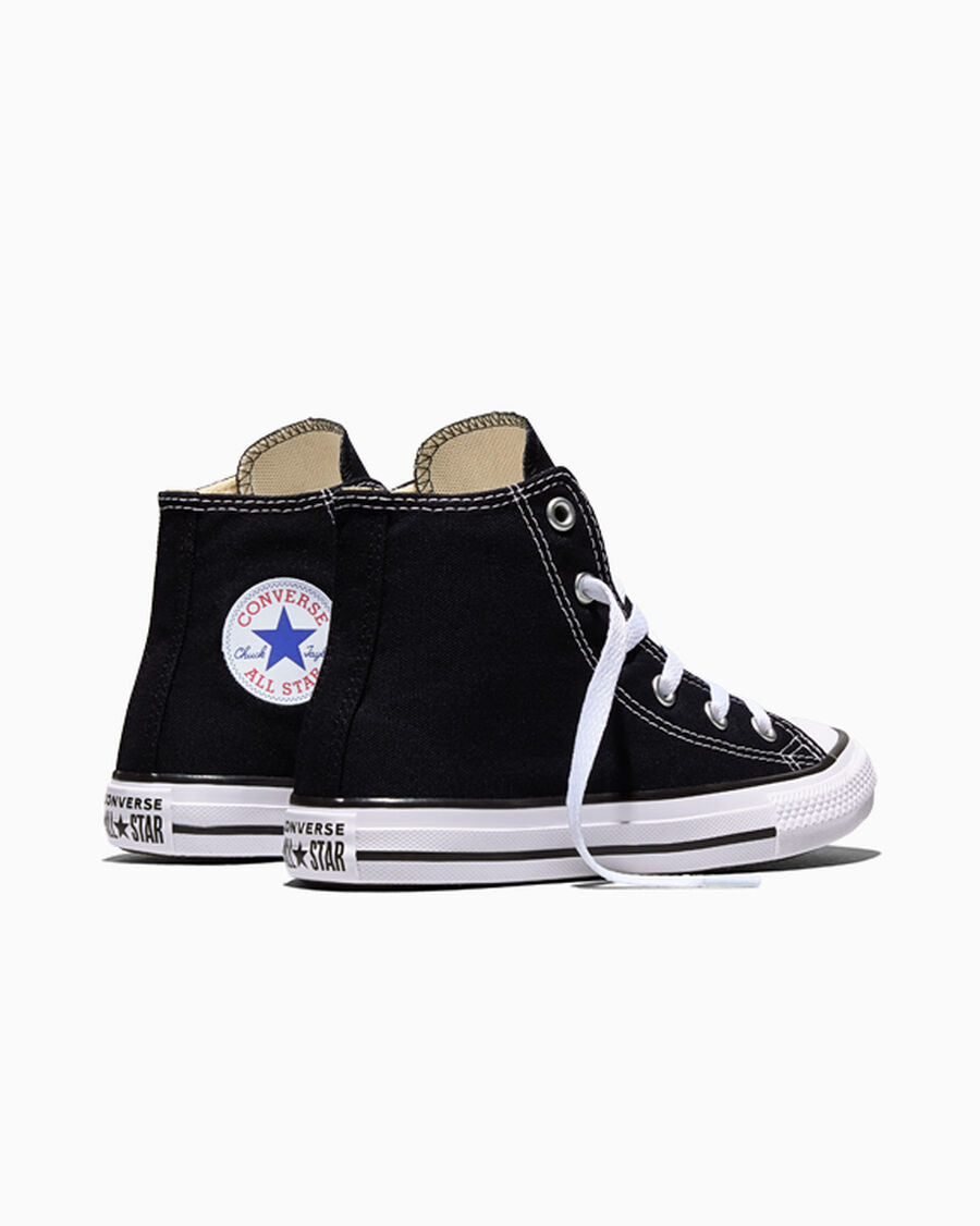 Kids Canvas High-Top Sneaker - Multiple Colors - Black