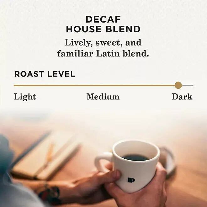Peet's Coffee Decaf Dark Roast K-Cup Pods, House Blend, 75 Count