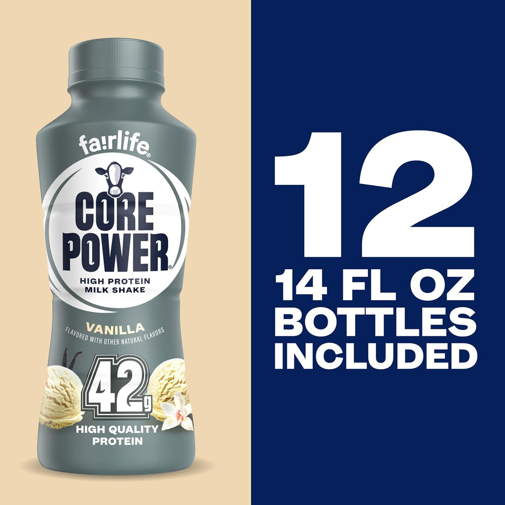 Vanilla High-Protein Milk Shake, 14 oz, 12 Pack