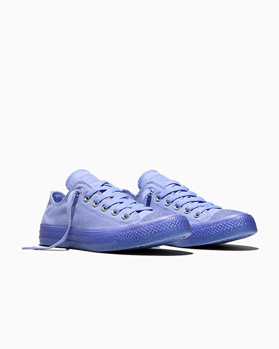 Glitter Clear Sole Canvas Low Top Sneaker