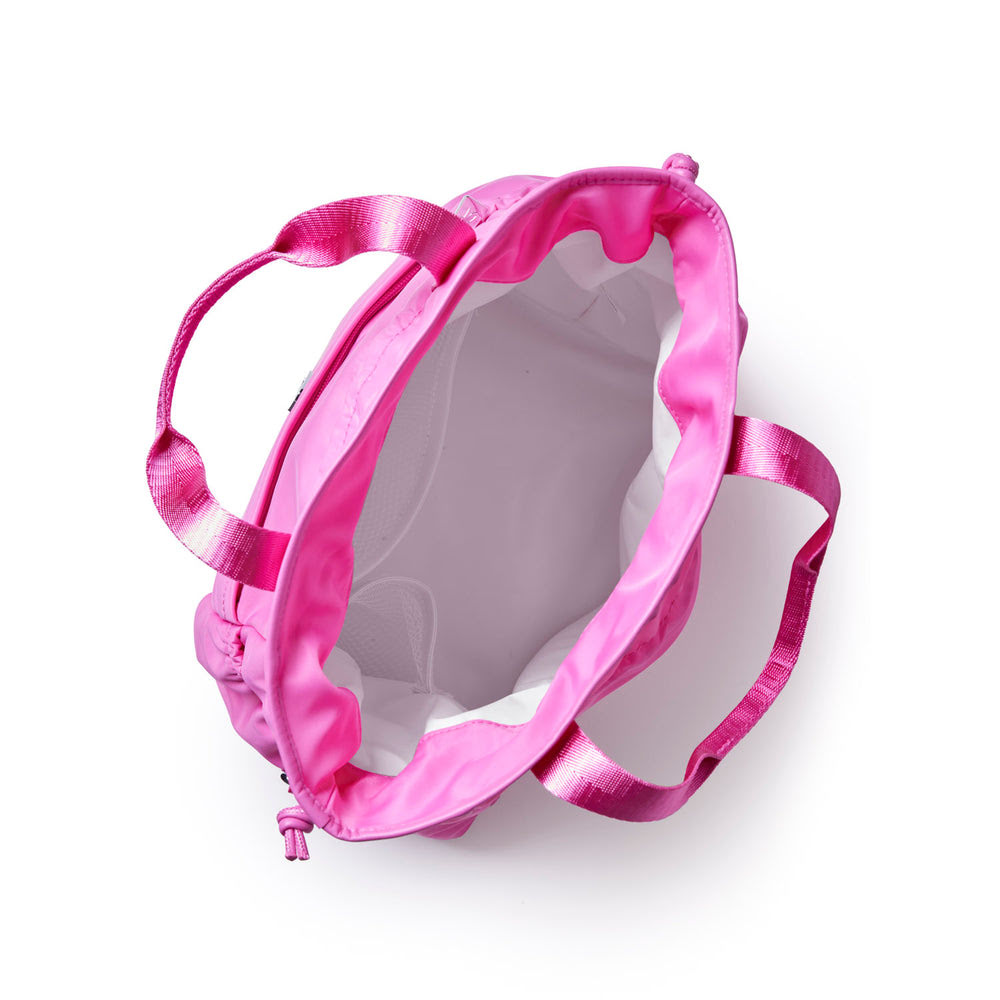 Insulated Nylon Lunch Bag - Hot Pink
