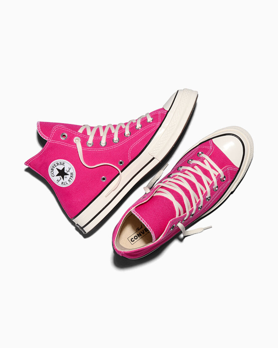 Heavyweight Canvas High Top Sneaker - Black - Rough Raspberry/Egret/Black