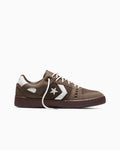 Leather And Suede Skate Low Top Shoe