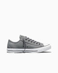 Canvas and Suede Low Top Sneaker - Blue - Darker Grey/Dark Matter Grey/White