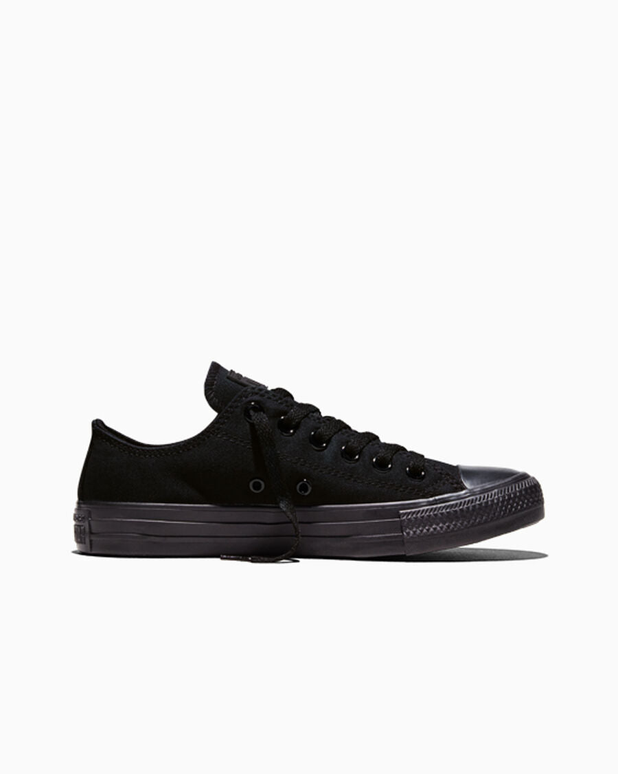 Canvas Low-Top Sneaker - Multiple Colors - Black Monochrome