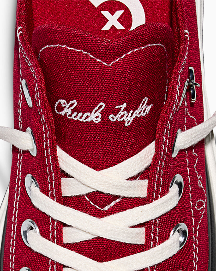 Canvas Platform Low Top Sneaker - Heart