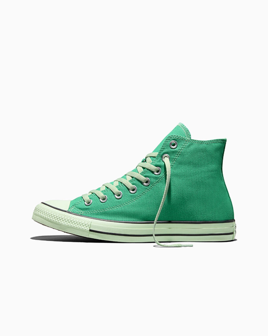 Tonal Canvas High Top Sneaker - Red - Green Means Go/Surplus Mint