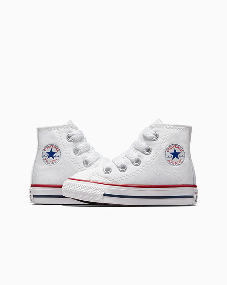 Toddler Canvas High-Top Sneaker - Multiple Colors - Optical White