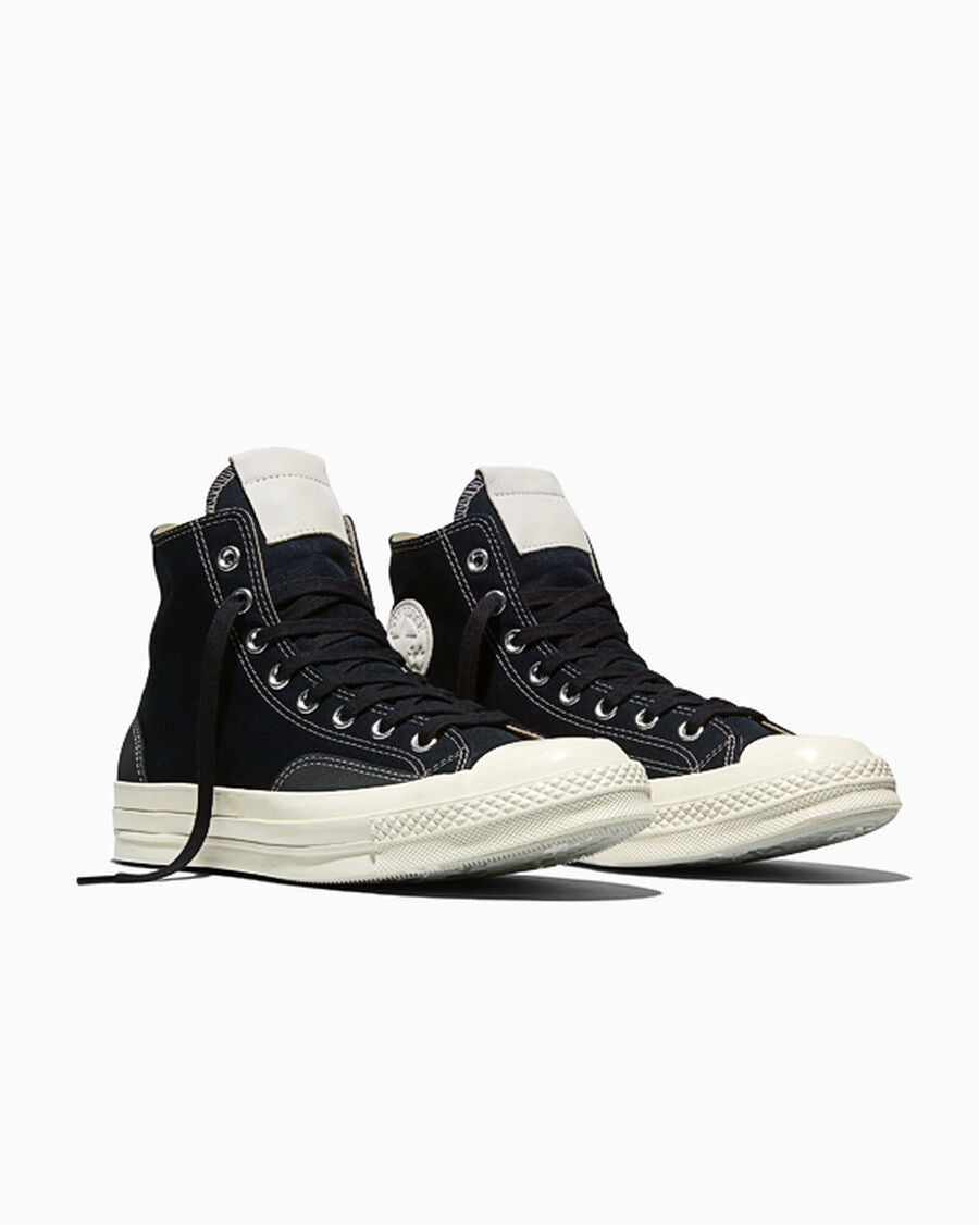 Canvas And Suede High-Top Sneaker - Total Eclipse Black/Egret/Light Grey