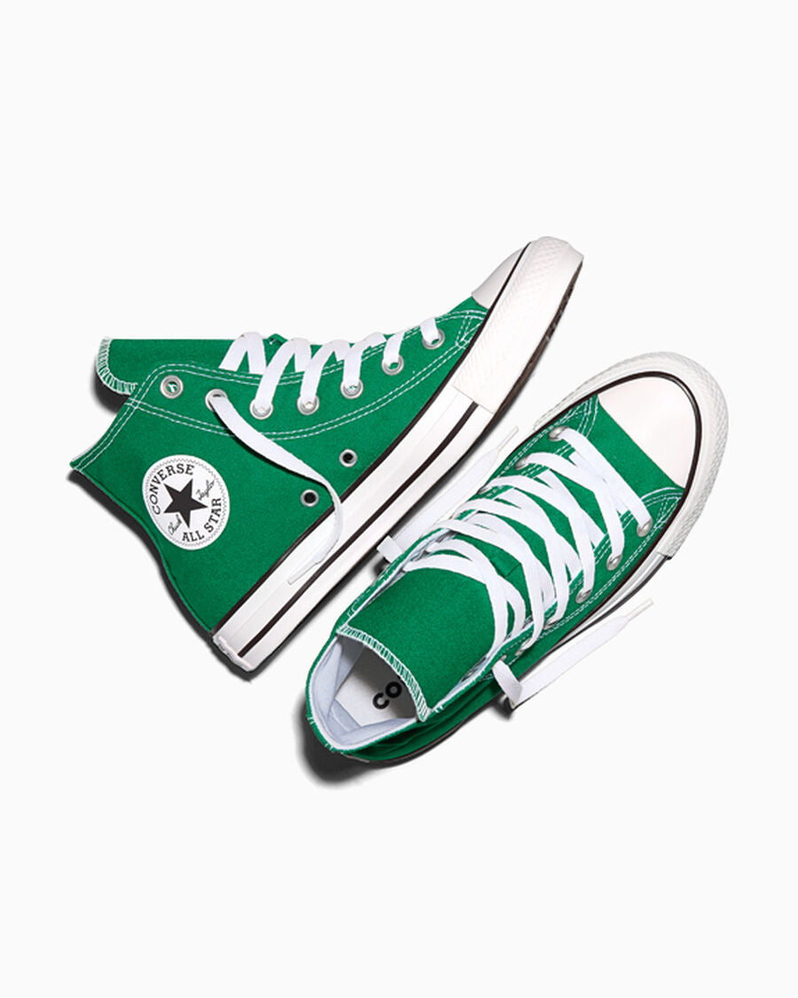 Canvas High-Top Sneaker - Multiple Colors - Amazon Green/White/White