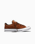 Canvas And Suede Padded Low Top Sneaker - Unearthed Brown/Fresh Brew Brown/White