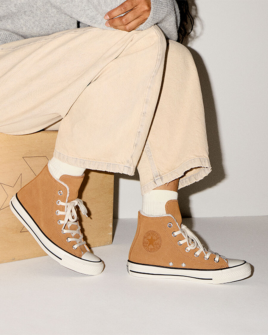 Women's Faux Fur Lined Suede High Top